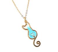 ZZHYGM and Girls, Heart So Mixed Styles, Animal Pendant Cute Kitty Black Necklace Cat Collar for Women