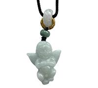 ZZHYGM Handmade Jadeite Dragon Angel Pendant Necklace - Gift for Mother's Day and More