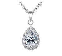 ZZHYGM Necklaces Pendants Patrck Day Fashion With Water Drop Sterling Pendant Jewelry s For Women Mother Sister Daughter Beautifully Broken Necklace