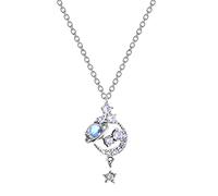 ZZHYGM Pendant Women The Star River Necklace Female Light Fashion Feeling Sweetheart for