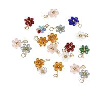 ZZHYGM Stylish Crystal Bead Necklace Pendant Beautiful Crystal Flower Bead Adornment Stylish Accessory for Jewelry