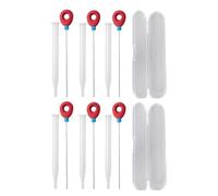 ZZHYTANG 6 Pack Stainless Steel Cake Doneness Tester Probes with Protective Sheaths & Storage Case, Reusable Baking Test Needles for Cupcake, Bread, Muffin & Sponge Cake Baking Check