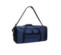 ZZHYTANG Foldable Wheeled Travel Duffel Bag Large Capacity Rolling Luggage, Detachable Strap Carry On Bag for Business Trip Gym Camping Weekend Travel(Blue)
