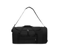 ZZHYTANG Foldable Wheeled Travel Duffel Bag Large Capacity Rolling Luggage, Detachable Strap Carry On Bag for Business Trip Gym Camping Weekend Travel(Black)