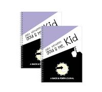 ZZHYTANG Just Between You & Me, Kid: 2 - Pack Daily Communication Spiral-Bound Notebooks Daily Dialogue Duo Intimate Exchanges for Parent-Child + Couples(Purple)