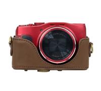 ZZjingli Camera Accessories For Canon PowerShot SX710 HS / SX700 HS Retro Leather Full Body Camera Cover Bag with Strap(Coffee)
