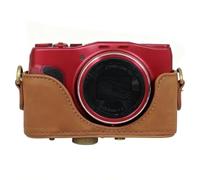 ZZjingli Camera Accessories For Canon PowerShot SX710 HS / SX700 HS Retro Leather Full Body Camera Cover Bag with Strap(Brown)