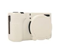 ZZjingli Camera Accessories For Canon PowerShot V1 Glossy Soft Silicone Protective Cover(Black)(Jelly Pink)(Pink) etc(Fog White)