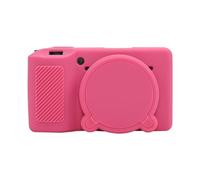 ZZjingli Camera Accessories For Ricoh GR III Soft Silicone Protective Case(Coffee)(Green)(Mist Pink) etc(Rose Red)