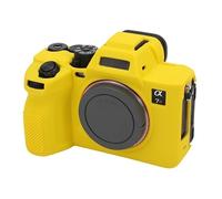 ZZjingli Camera Accessories For Sony ILCE7RM5 / A7R5 Litchi Texture Soft Silicone Protective Case(Orange)(Yellow)(Green) etc(Yellow)