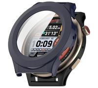 ZZjingli For Amazfit Cheetah Round Tempered Film Integrated PC Watch Protective Case(Ink Blue)