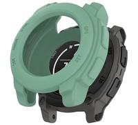 ZZjingli For Garmin Instinct E 45mm Silicone Watch Protective Case(Yellow)(Blue)(Light Pink) etc(Forest Green)