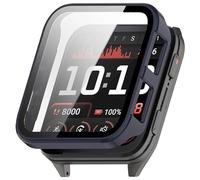 ZZjingli For Garmin Venu X1 Tempered Film Integrated PC Watch Protective Cover(Ink Blue)