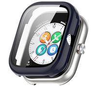 ZZjingli For Honor Choice Haylou Watch PC + Tempered Film Integrated Protective Watch Case(Ink Blue)