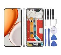 ZZjingli For Honor X9d LCD Screen Digitizer Full Assembly with Frame(Silver)