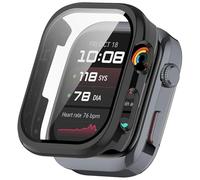 ZZjingli For Huawei Watch D2 Tempered Film Integrated PC Watch Protective Case(Black)