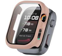 ZZjingli For Huawei Watch D2 Tempered Film Integrated PC Watch Protective Case(Sakura Pink)