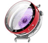 ZZjingli For Huawei Watch GT 6 41mm Graduated Style Tempered Film Integrated PC Watch Protective Cover(Red)(Black)(Official Green) etc(Red)