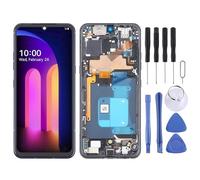 ZZjingli For LG V60 ThinQ US Version LCD Screen Digitizer Full Assembly with Frame(Gold)(Black)(Black)