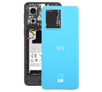 ZZjingli For Motorola Edge 40 Neo Battery Back Cover(Blue)(Green)(Blue)