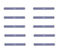 ZZjingli For Motorola Moto G Power 2025 5G 10pcs Power Button and Volume Control Button(Grey)(Green)(Grey)