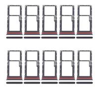 ZZjingli For Motorola Moto G56 10pcs SIM Card Tray + Micro SD Card Tray(Green)(Black)(Black)