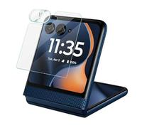 ZZjingli For Motorola Razr 60 1 Sets Lens Film + Glass Rear Screen Sticker