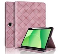 ZZjingli For OPPO Pad SE 11 Rhombus Embossing Leather Tablet Case(Pink)(Brown)(Purple) etc(Pink)