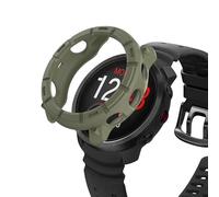 ZZjingli For Polar Vantage M3 Half Coverage Hollow TPU Armor Watch Protective Case(Orange)(Army Green)(Black) etc(Army Green)