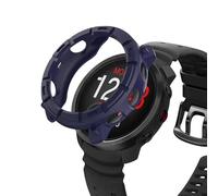 ZZjingli For Polar Vantage M3 Half Coverage Hollow TPU Armor Watch Protective Case(Orange)(Army Green)(Black) etc(Dark Blue)