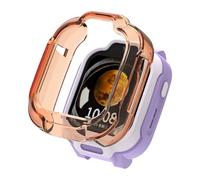 ZZjingli For Redmi Kids Watch Half Coverage Hollow TPU Watch Protective Case(Transparent Orange)