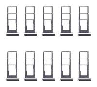 ZZjingli For Samsung Galaxy A14 5G SM-A146B 10pcs SIM Card Tray + SIM Card Tray + Micro SD Card Tray(Silver)(Purple)(Green)(Black)(Black)