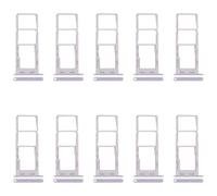 ZZjingli For Samsung Galaxy A14 5G SM-A146B 10pcs SIM Card Tray + SIM Card Tray + Micro SD Card Tray(Silver)(Purple)(Green)(Black)(Silver)