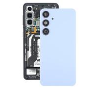 ZZjingli For Samsung Galaxy S24+ SM-S926B OEM Battery Back Cover with Camera Lens Cover(Grey)(Blue)(Light Purple) etc(Blue)