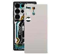ZZjingli For Samsung Galaxy S25 Ultra SM-S9386 OEM Battery Back Cover(White)(Silver)(Red) etc(Silver)