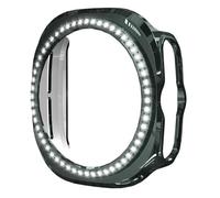 ZZjingli For Samsung Galaxy Watch Ultra 47mm / Ultra 2025 Single Row Diamond Hollow PC Watch Cover(Rose Gold)(Gold)(Red) etc(Dark Blue)