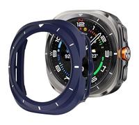 ZZjingli For Samsung Galaxy Watch Ultra/Ultra 2025 Scale Frame PC Hollow Watch Cover(Midnight Blue+White)