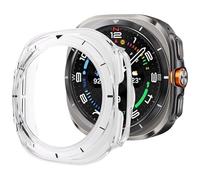 ZZjingli For Samsung Galaxy Watch Ultra/Ultra 2025 Scale Frame PC Hollow Watch Cover(Transparent+Black)