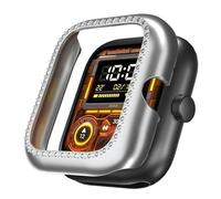 ZZjingli For vivo Watch GT Diamond Half Coverage Hollow PC Watch Protective Case(Black)(Rose Gold) etc(Silver)