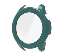 ZZjingli For Xiaomi Haylou Solar Neo LS21 Tempered Film Integrated PC Watch Protective Case(Dark Green)