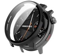 ZZjingli For Xiaomi Mibro Watch Lite 2 PC + Tempered Film Integrated Watch Protective Case(Black)