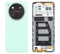 ZZjingli For ZTE Blade V70 Max Plastic Battery Back Cover with Middle Frame/Camera Lens Cover(Purple)(Green)(Green)
