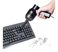 ZZjingli HK-6019A 3.5W Portable USB Powerful Suction Cleaner Computer Keyboard Brush Nozzle Dust Collector Handheld Sucker Clean Kit for Cleaning Laptop PC/Pets, USB Cable Length: 1.8m, DC 5V(Black)