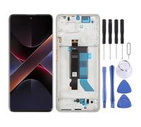 ZZjingli Repairparts For Xiaomi Poco X7 5G AMOLED LCD Screen Digitizer Full Assembly with Frame(Silver)(Green)(Black)(Silver)