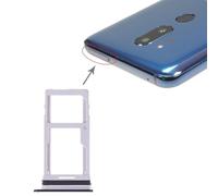 ZZjingli SIM Card Tray + SIM Card Tray/Micro SD Card Tray for LG G7 ThinQ G710 G710EM G710PM G710VMP G710ULM(Black)