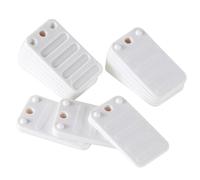 ZZJMCH 12 Pack Toilet Leveling Shims, Multi Purpose Plastic Shims for Leveling Extreme Weight Capacity Wedges Easy to Snap Leveler for Toilet Shims, Doors, Windows, Sheds, Table