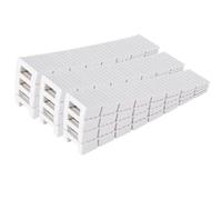 ZZJMCH 12 Pack White Multi Purpose Furniture Plastic Shims for Leveling Extreme Weight Capacity Wedges Easy to Snap Cut-to-fit Size Leveler for Toilet Shims, Doors, Windows, Sheds, Table