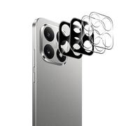 zZjoOoj Camera Protection for Xiaomi 15T / 15T Pro Tempered Glass, 9H Tempered Glass, Individual Metal Ring Cover, HD Clear, Set of 2 (Colourful & Black)