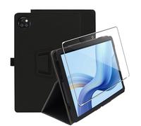 zZjoOoj Case Compatible with Doogee T10W 10 Inch Tablet Protective Case, Tablet Protection Bundle with 1 Piece 9H Hardness Anti-Scratch Film, Vertical Stand Function, Black