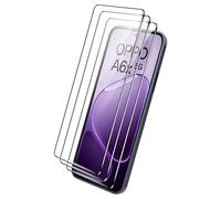 zZjoOoj Pack of 3 Screen Protectors for OPPO A6X for Tempered Glass, Free from Scratches, 9H Hardness, HD Screen Protector, 0.26 mm Ultra Clear, Ultra Resistant